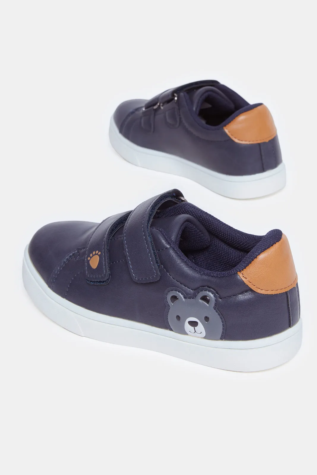 Boys Navy Material Block Sneakers sold by Redtag product image thumbnail 4