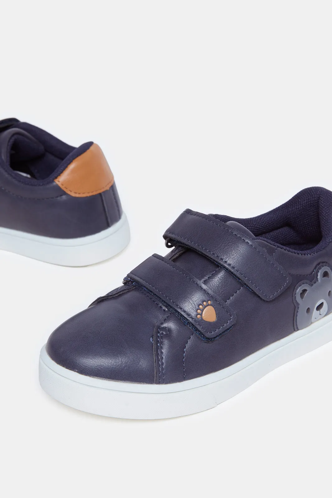 Boys Navy Material Block Sneakers sold by Redtag product image thumbnail 3