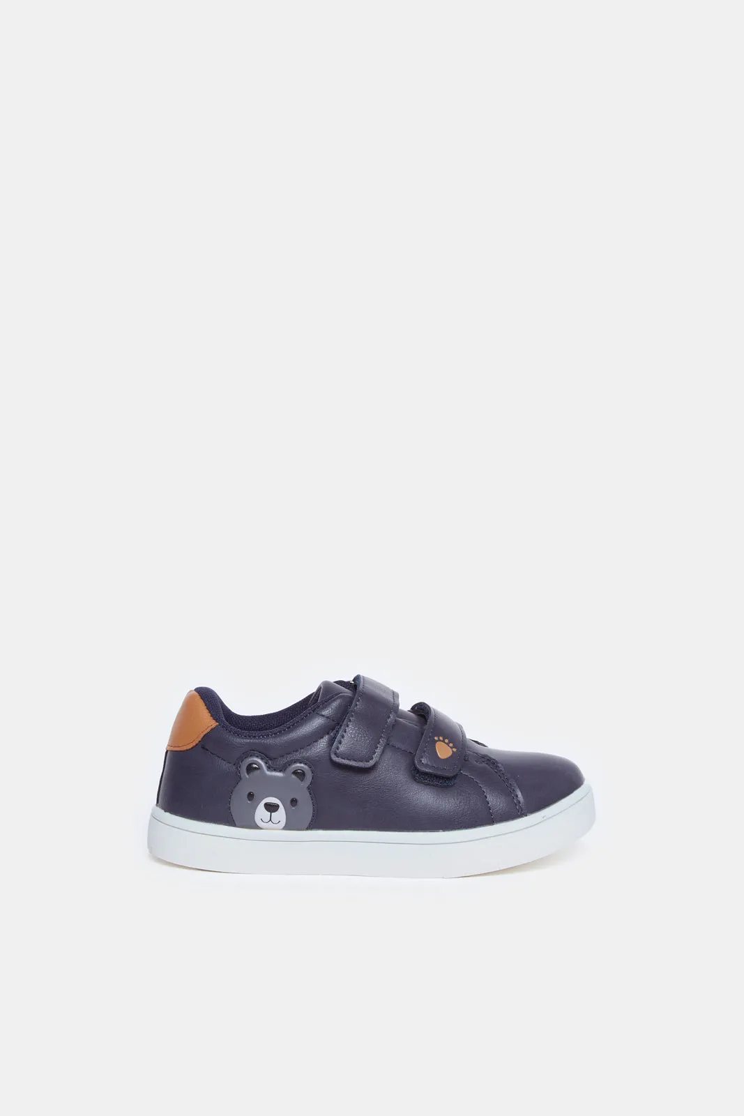 Boys Navy Material Block Sneakers sold by Redtag