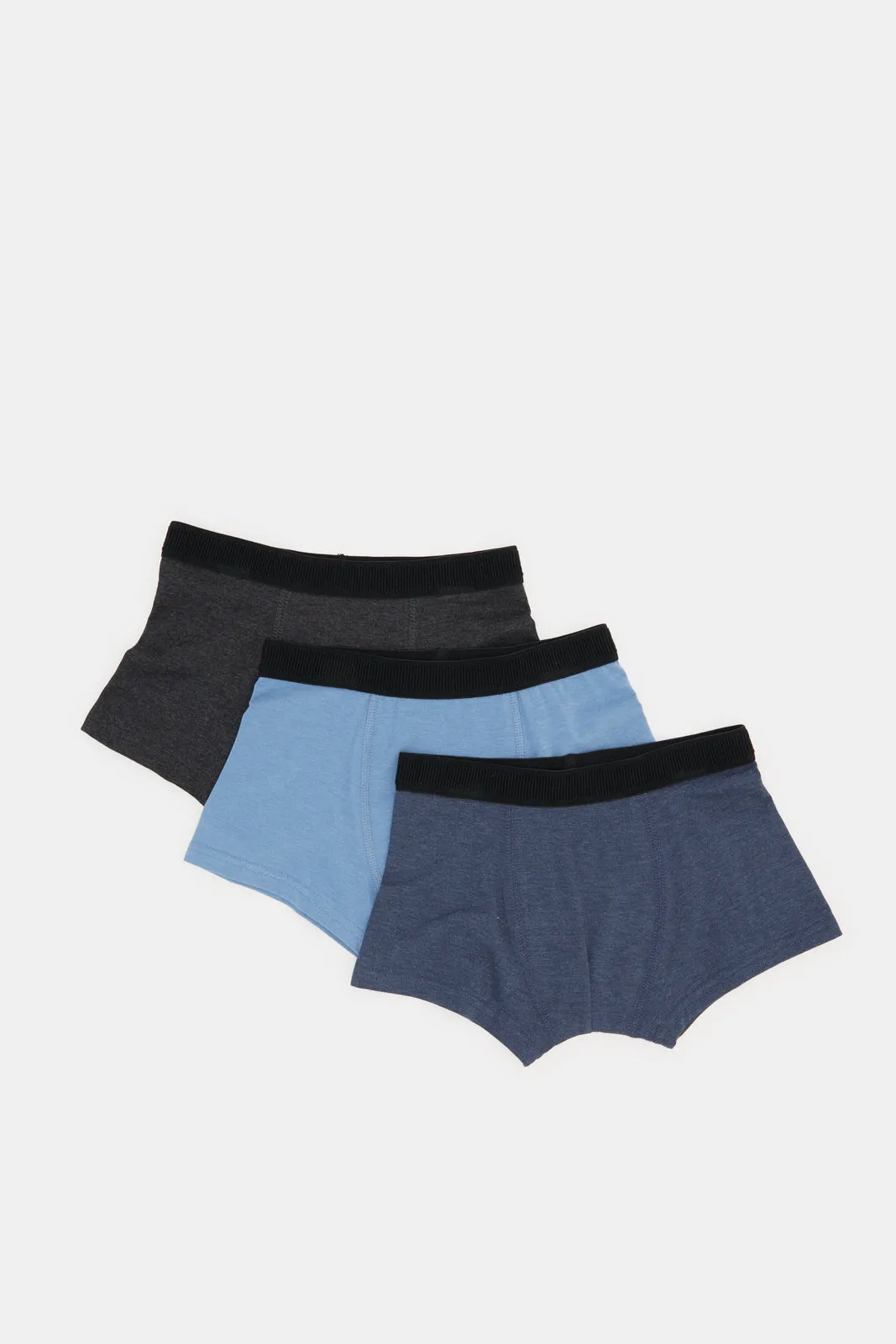Boys Assorted Solid Boxer Brief Set (Pack of 3) sold by Redtag product image thumbnail 3