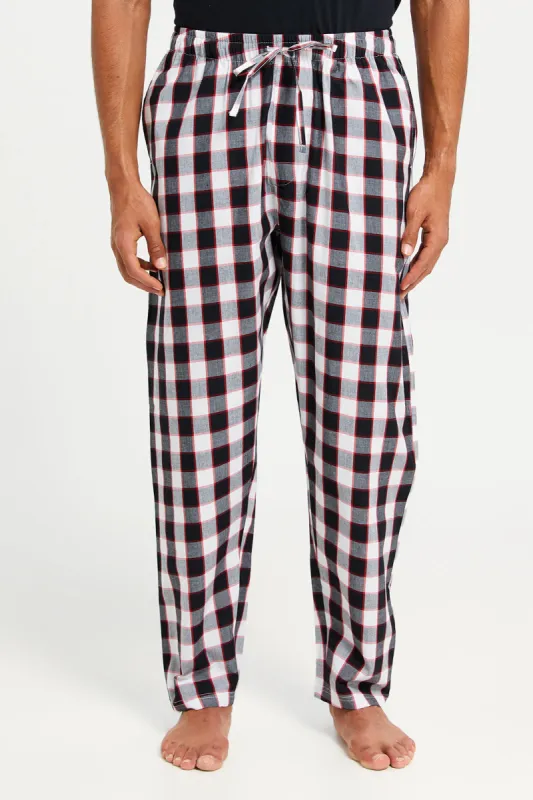 Men Multicolour Checkered Pyjama Bottom sold by Redtag