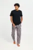 Men Multicolour Checkered Pyjama Bottom sold by Redtag