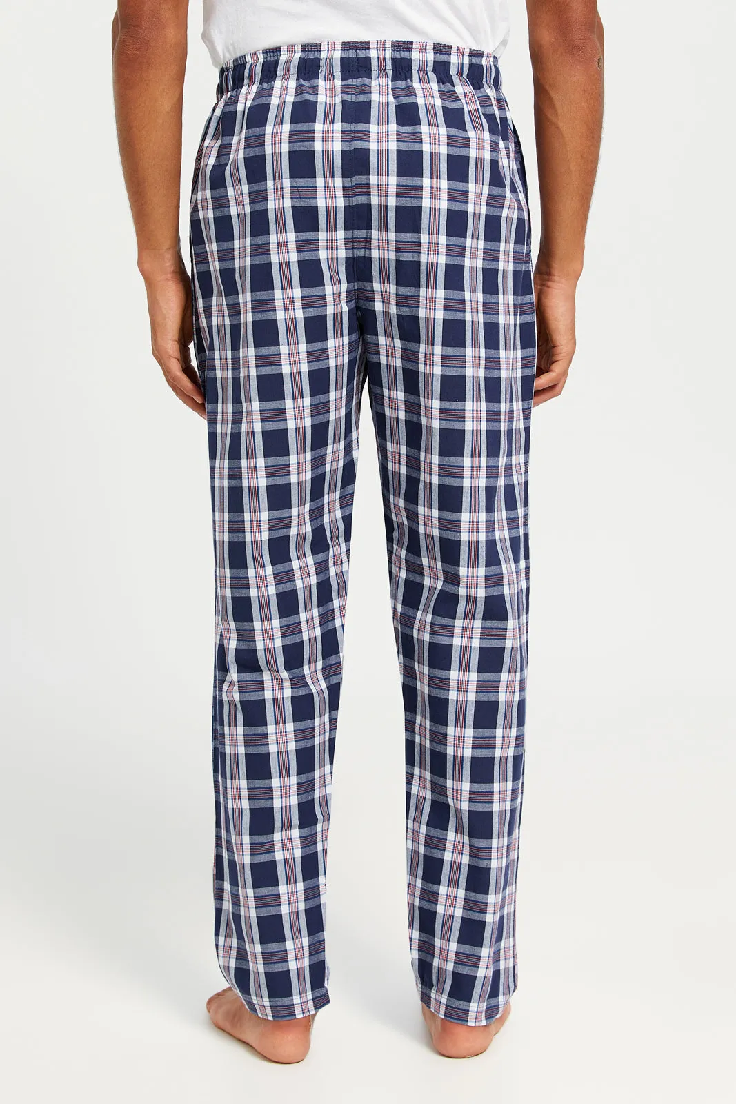 Men Blue Checkered Pyjma Bottom sold by Redtag product image thumbnail 3
