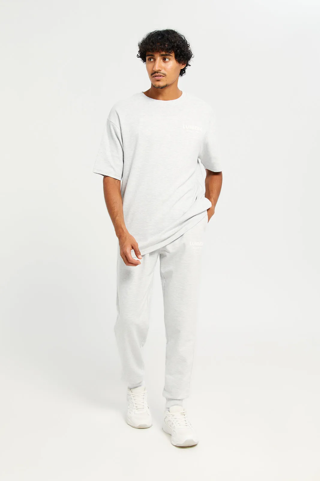 Men Grey Printed Lounge Pants sold by Redtag product image thumbnail 2