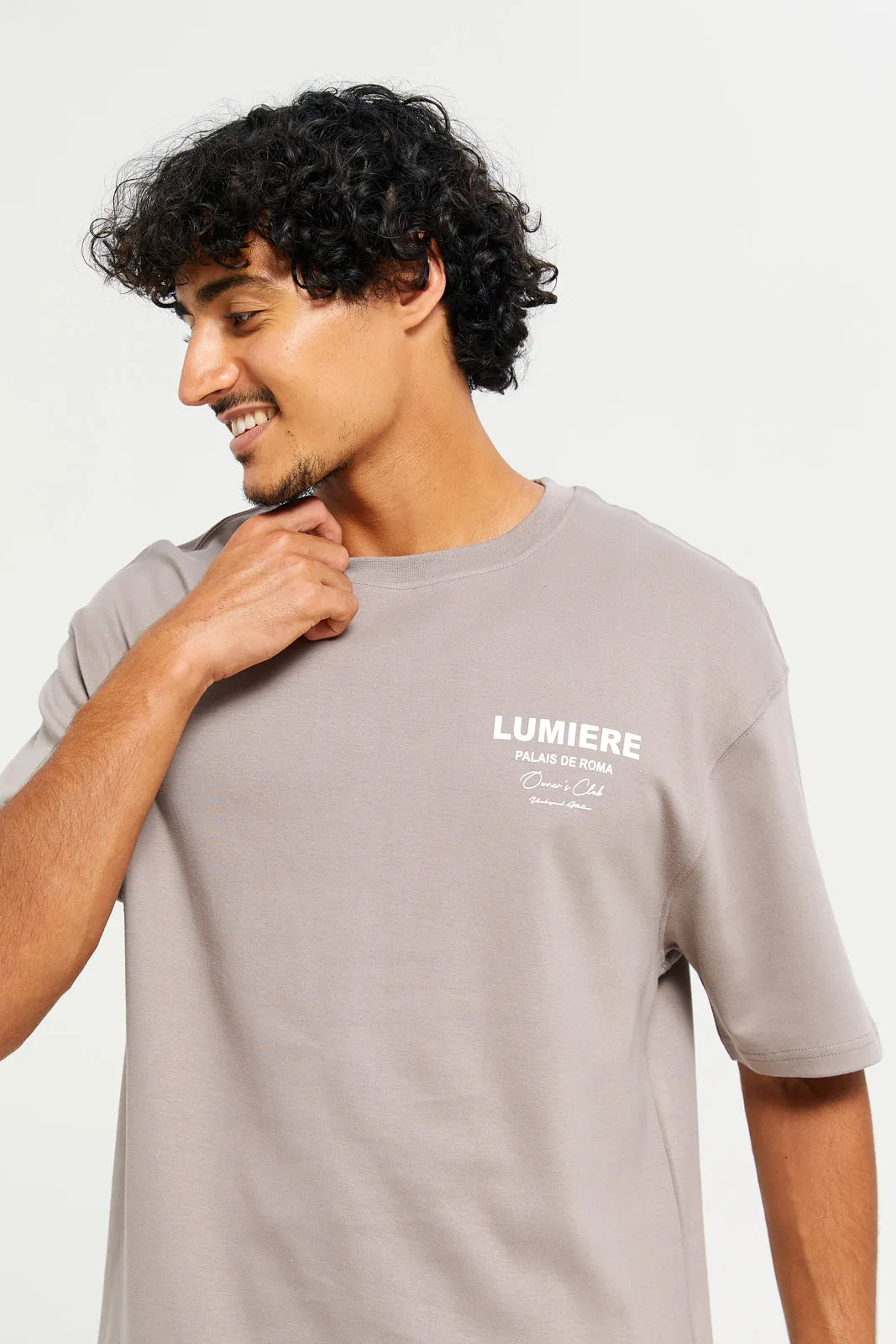 Men Brown Short Sleeved Lounge Shirt sold by Redtag product image thumbnail 4