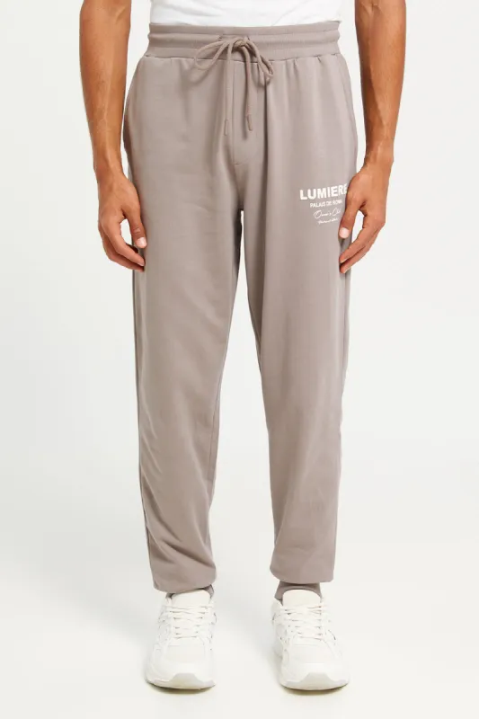 Men Brown Printed Lounge Pants sold by Redtag