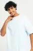 Men Blue Short Sleeved Lounge Shirt sold by Redtag