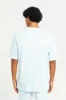 Men Blue Short Sleeved Lounge Shirt sold by Redtag