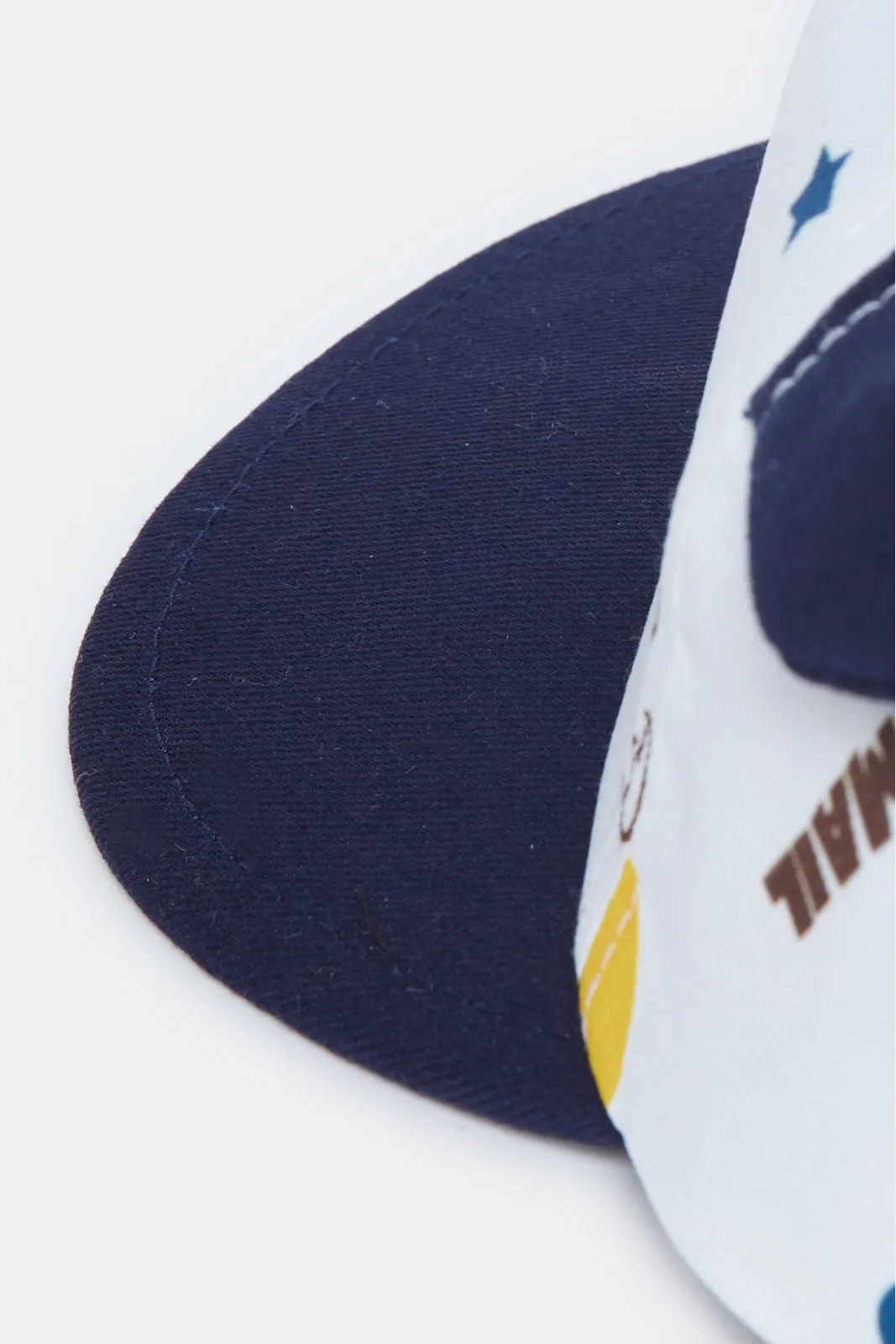 Boys Navy And Blue Dino Embroidery Cap sold by Redtag product image thumbnail 4