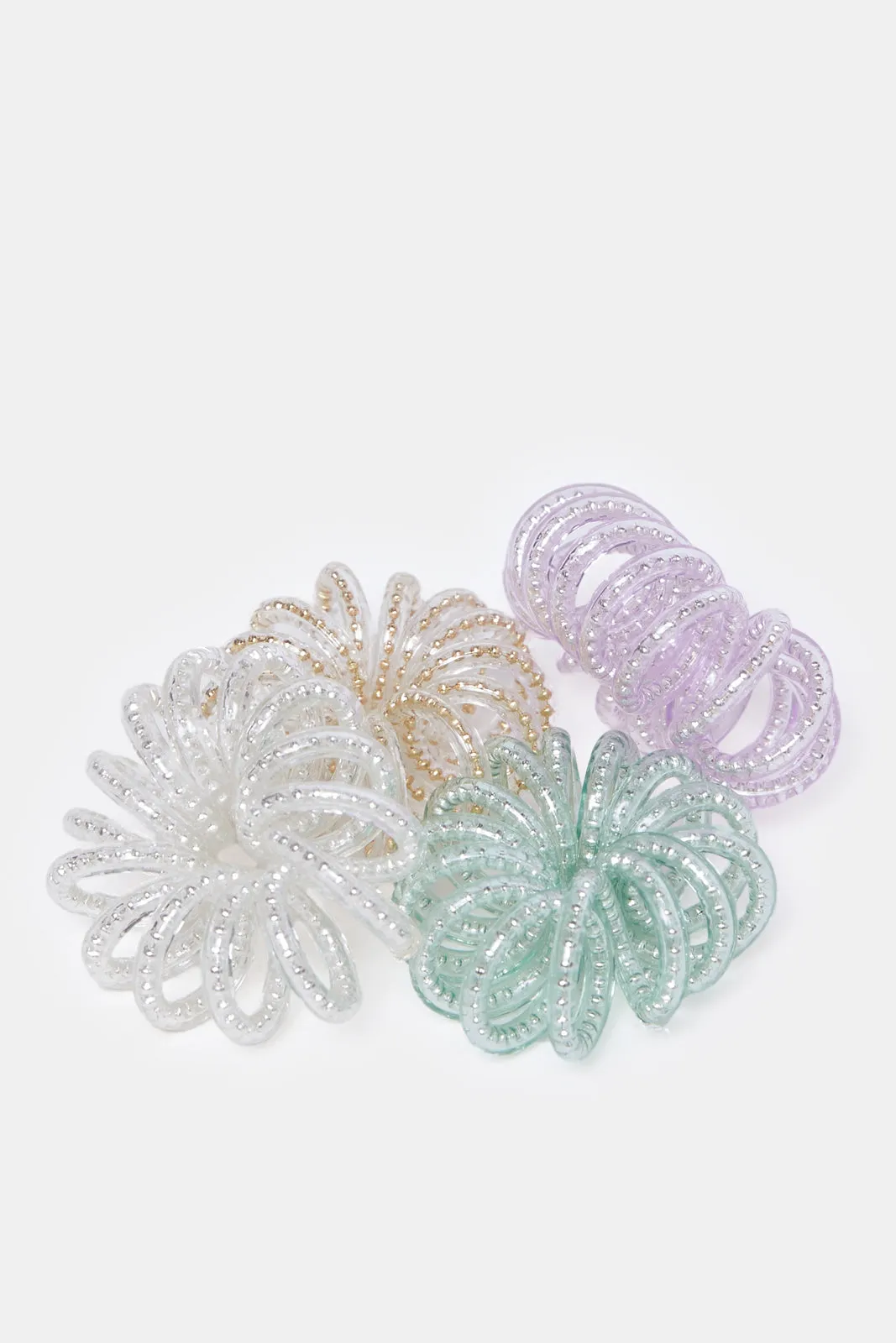 Women Assorted Solid Elastic Hair Band (4 Piece) sold by Redtag product image thumbnail 3