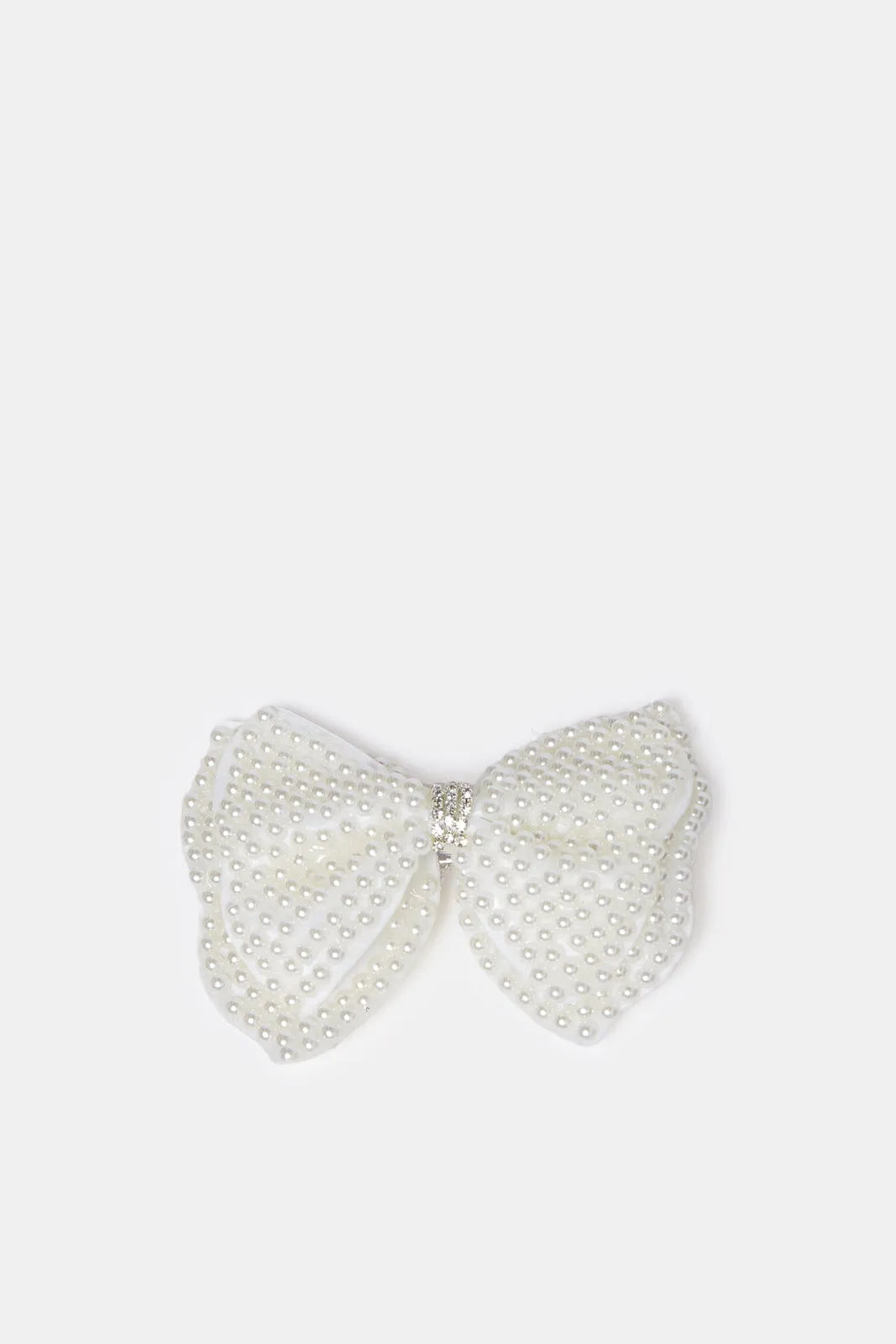 Women White Embellished Hair Clip sold by Redtag