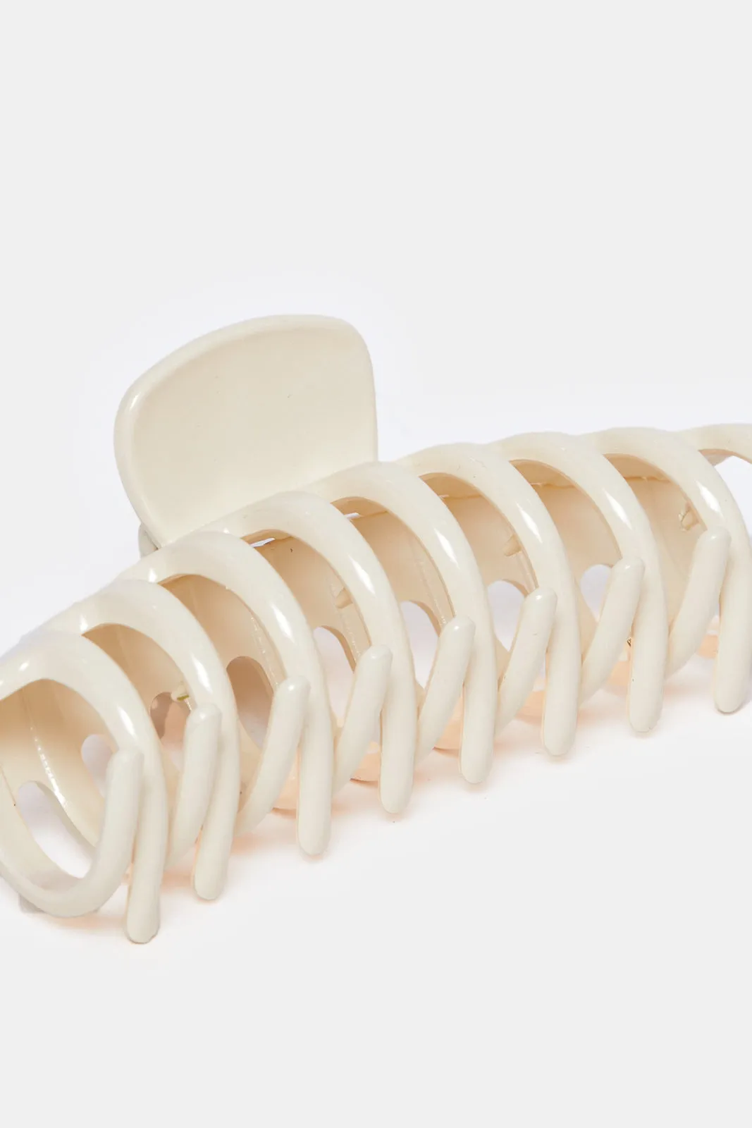 Women Beige Solid Hair Claw sold by Redtag product image thumbnail 3