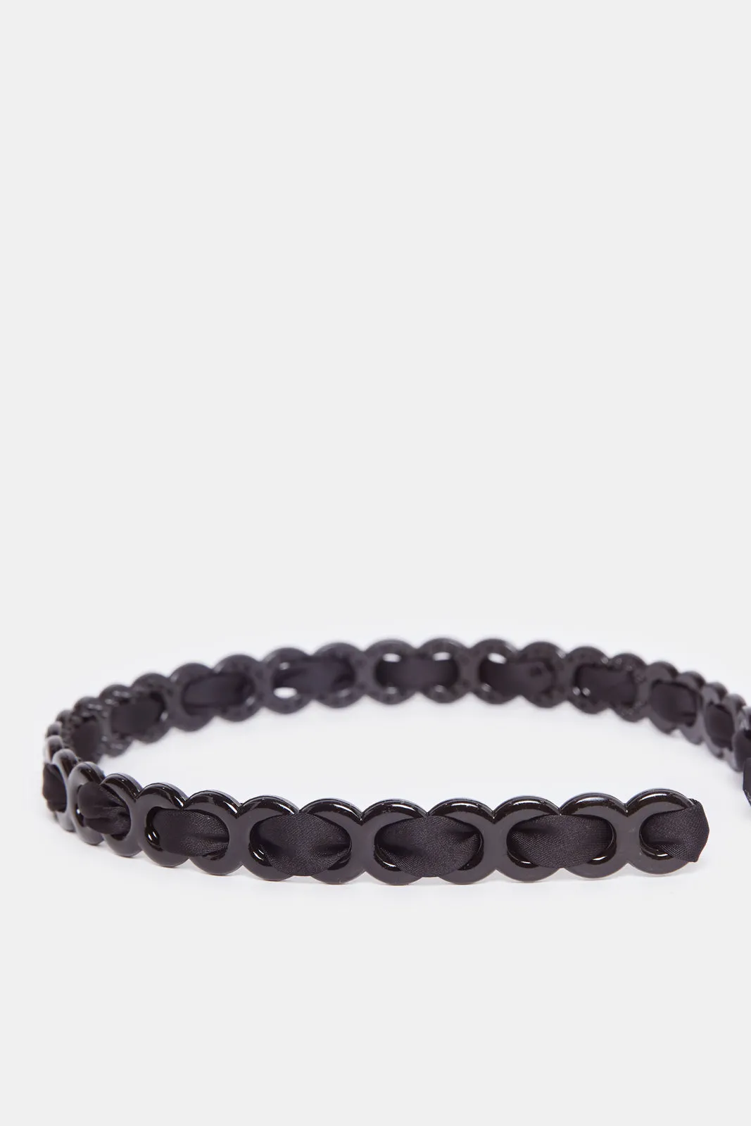 Women White And Black Solid Headband Set (Pack of 2) sold by Redtag product image thumbnail 5