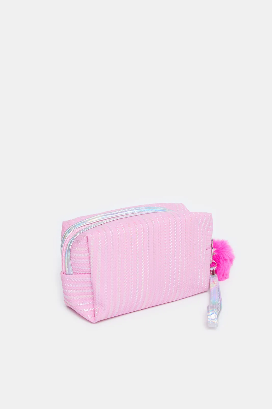 Women Pink Pom Pom Pouch sold by Redtag product image thumbnail 3