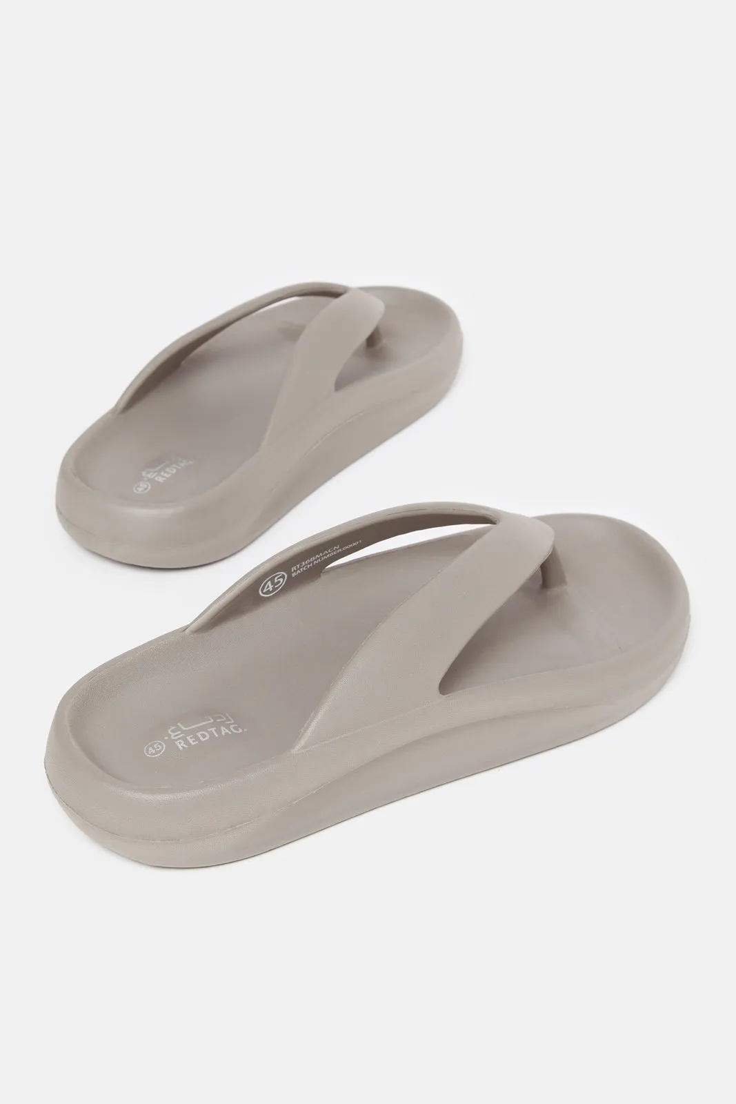 Men Taupe Molded Toe Slippers sold by Redtag product image thumbnail 4