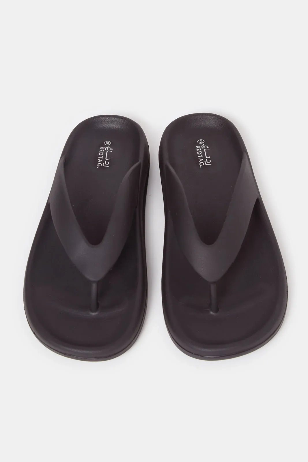 Men Black Molded Toe Slippers sold by Redtag product image thumbnail 2