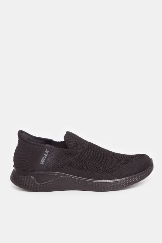 Men Black Easy Slip-On Sneakers sold by Redtag