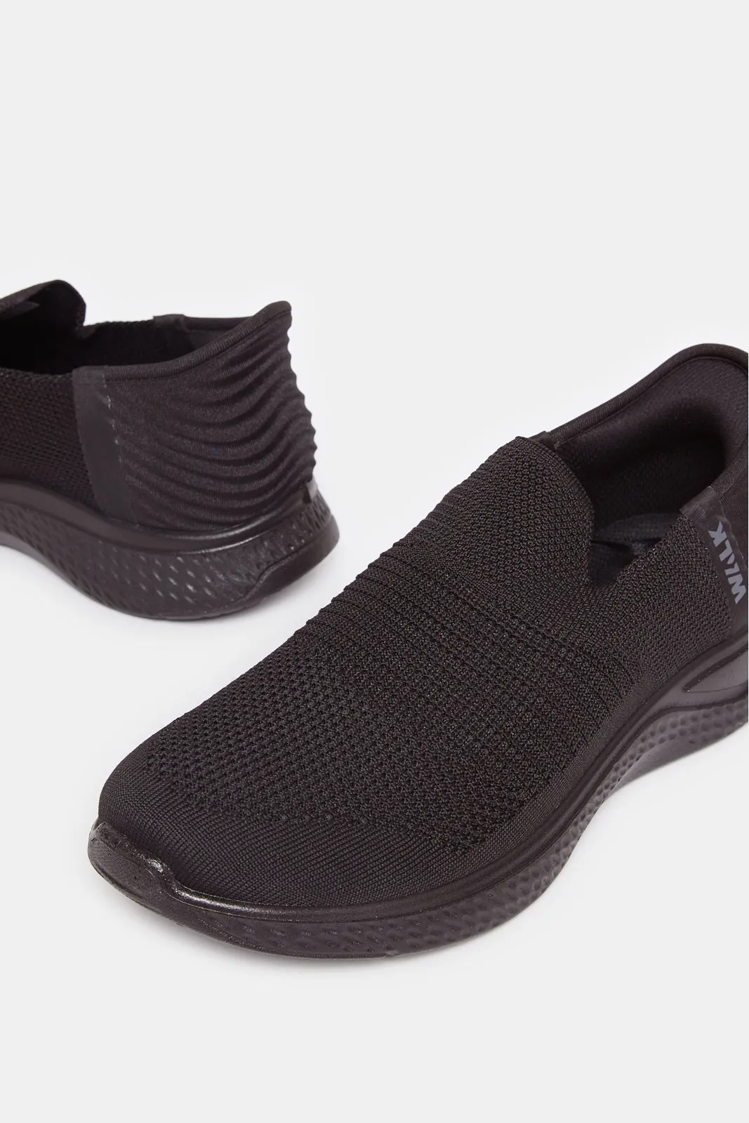 Men Black Easy Slip-On Sneakers sold by Redtag product image thumbnail 3