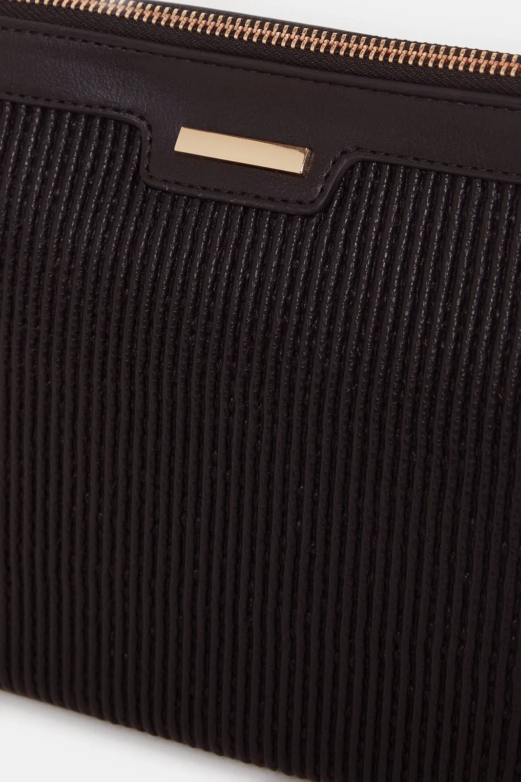 Women Black Pleated Cross Body Bag sold by Redtag product image thumbnail 2