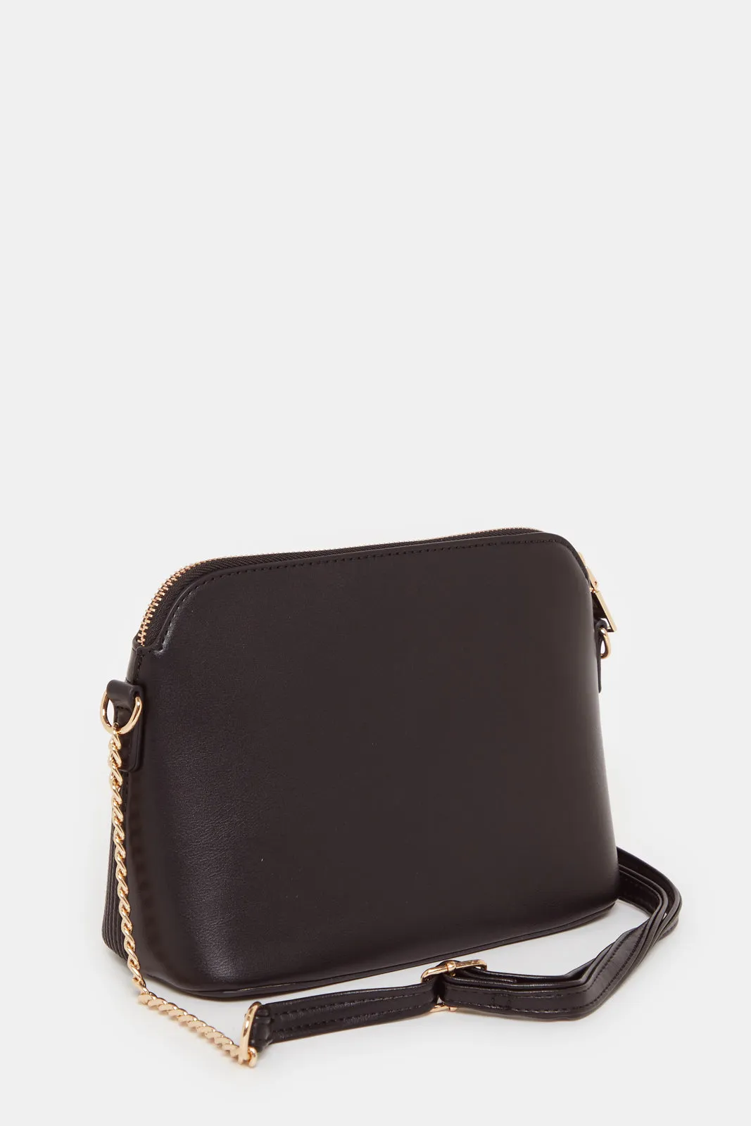 Women Black Pleated Cross Body Bag sold by Redtag product image thumbnail 3