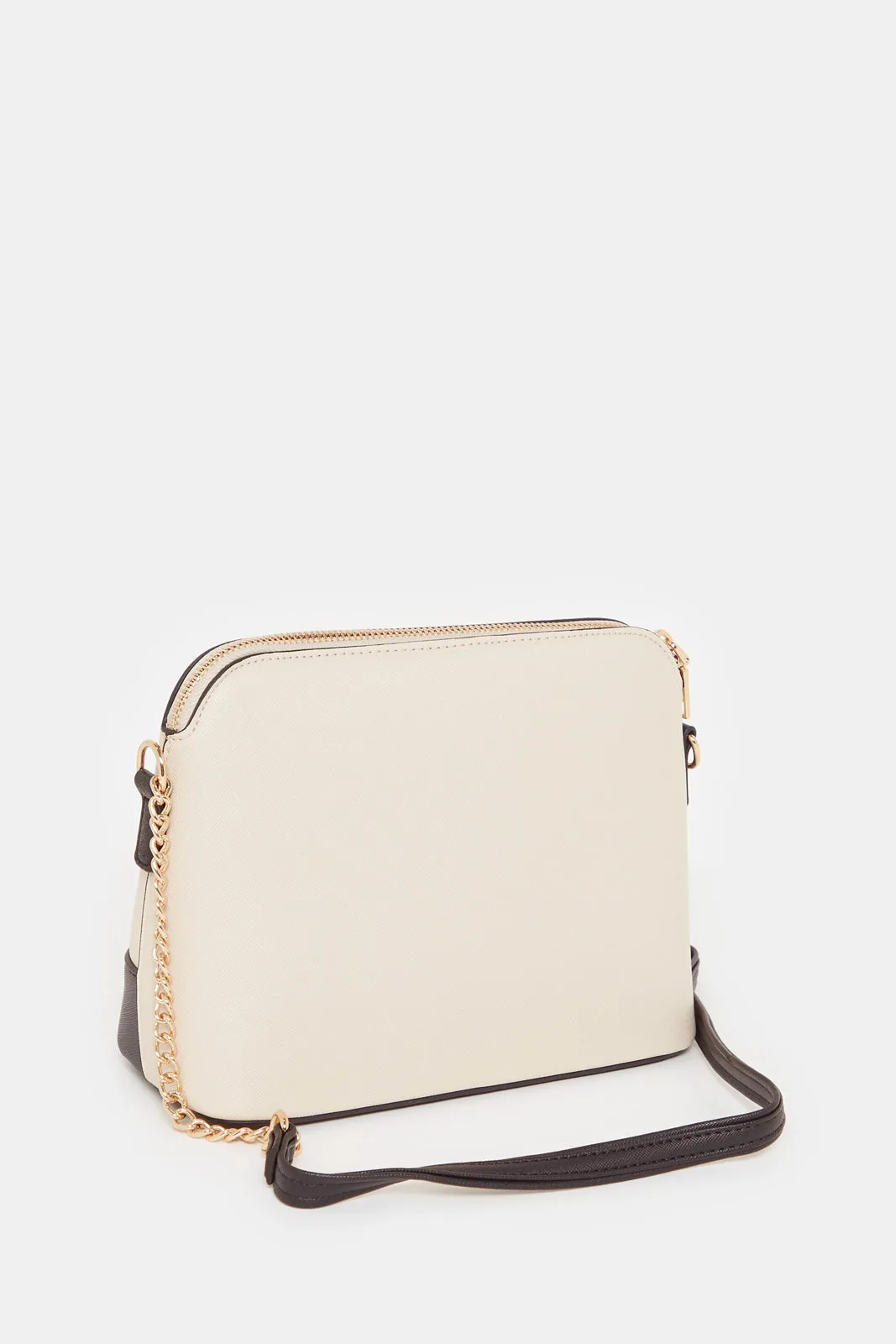 Women Beige And Black Cross Body Bag sold by Redtag product image thumbnail 3