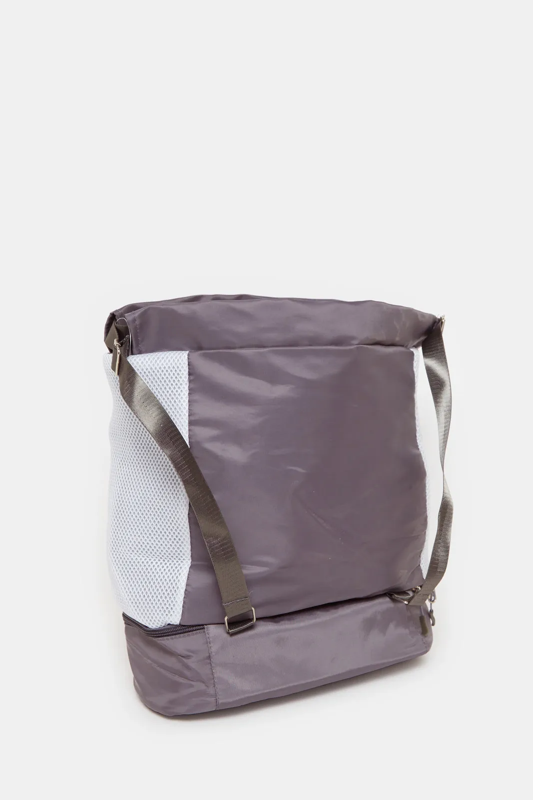 Grey Printed Drawstring Backpack sold by Redtag product image thumbnail 3