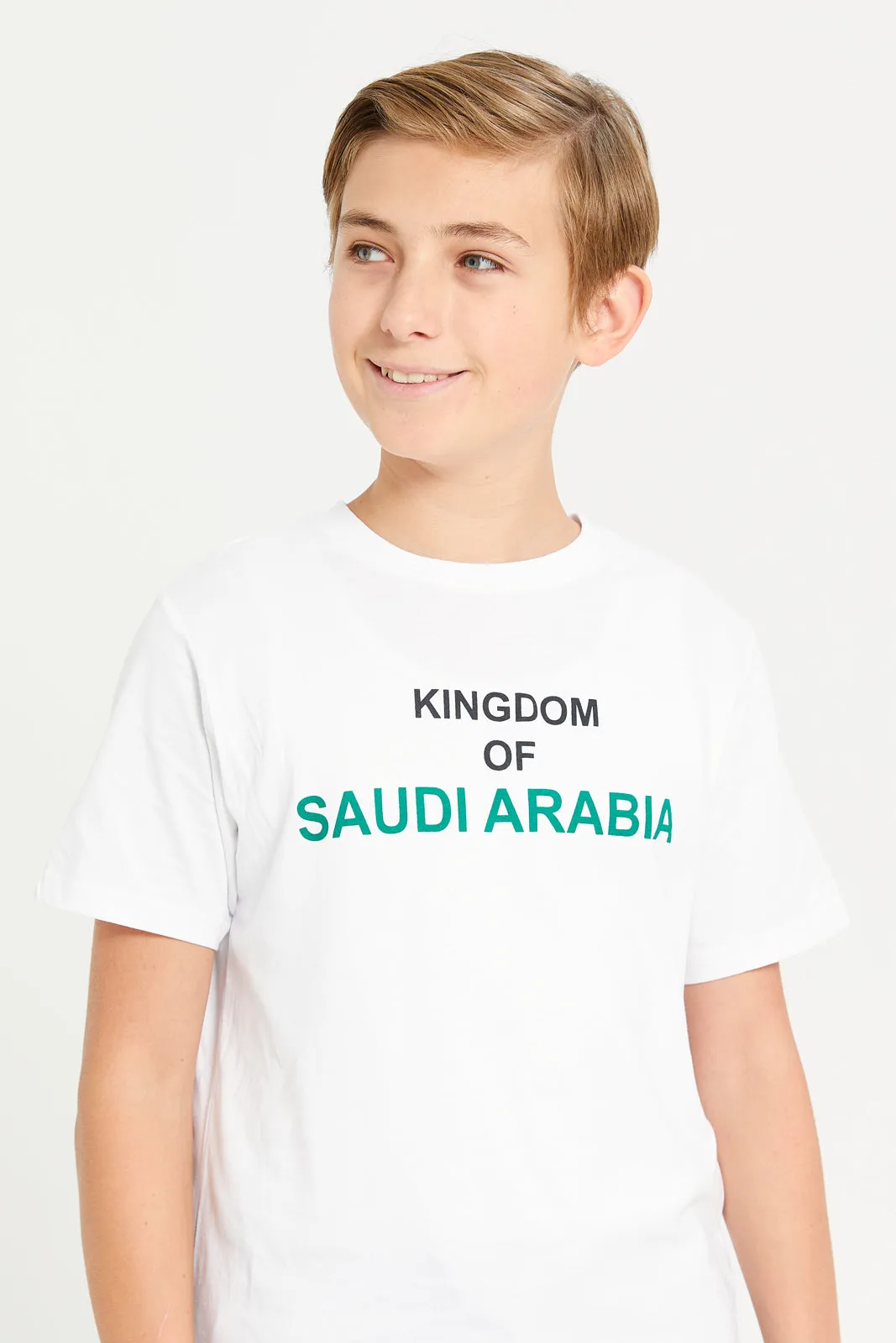 Senior Boys White KSA Printed T-Shirt sold by Redtag product image thumbnail 4