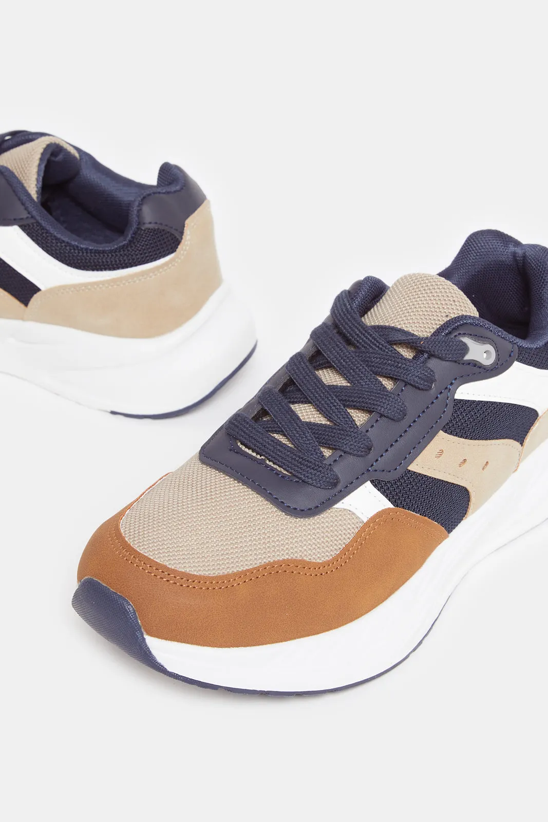 Senior Boys Multicolour Colour Block Sneakers sold by Redtag product image thumbnail 3