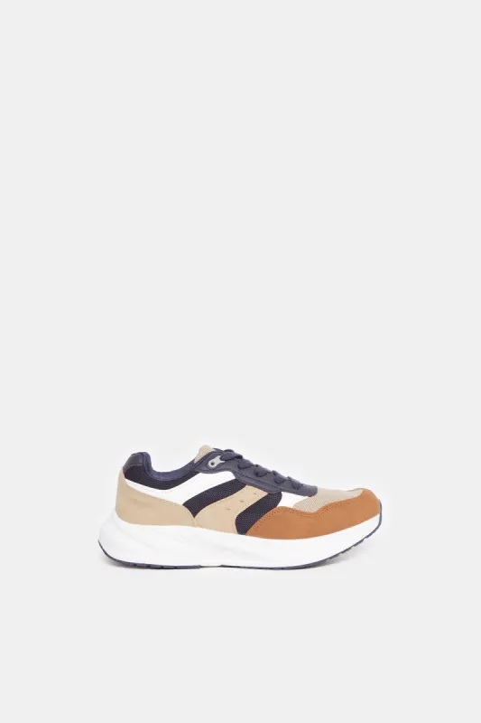 Senior Boys Multicolour Colour Block Sneakers sold by Redtag