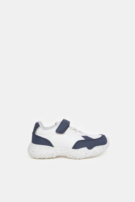 Boys Navy And White Dark Blue Sneakers sold by Redtag