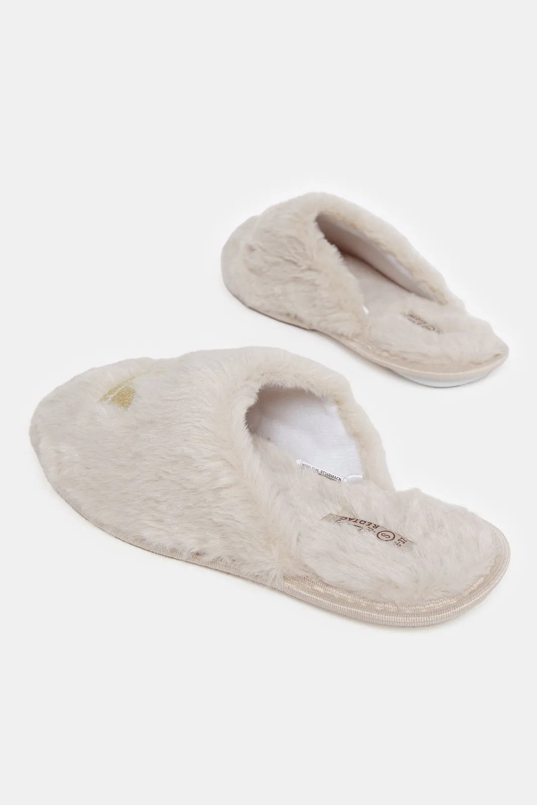Women Beige Crown Slipper sold by Redtag product image thumbnail 4