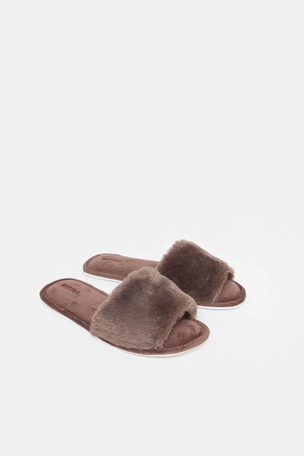 Women Brown Classic Slipper sold by Redtag product image thumbnail 2