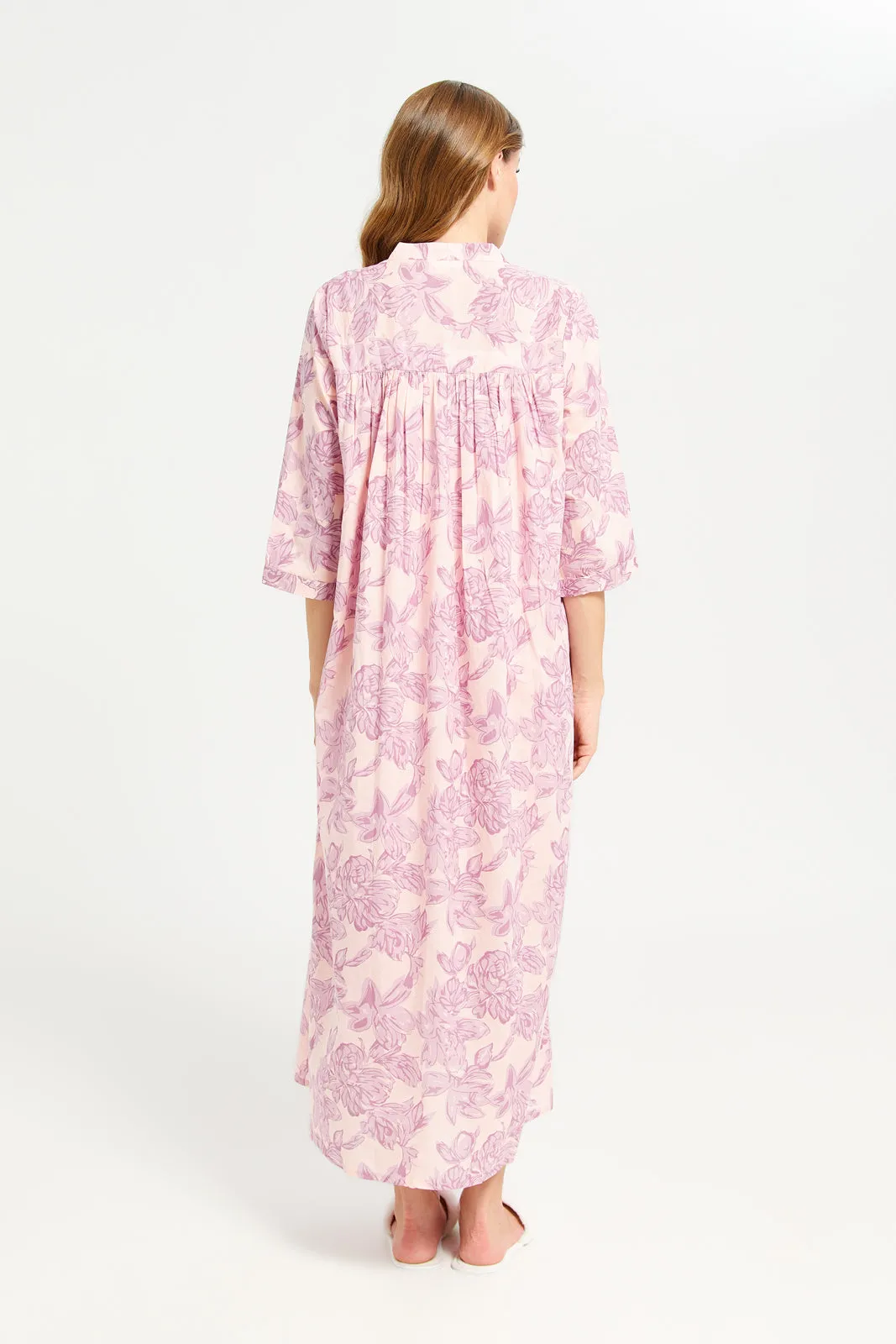 Women Pink Flare Nightgown sold by Redtag product image thumbnail 4