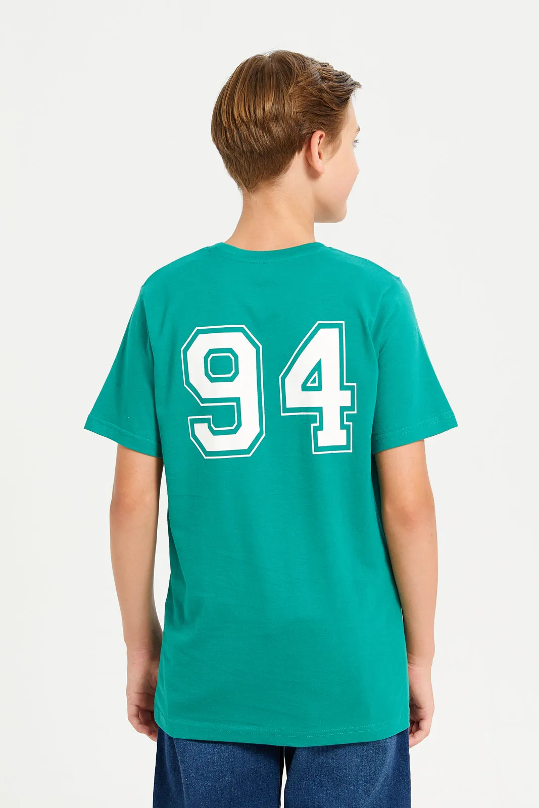 Senior Boys Green KSA T-Shirt sold by Redtag product image thumbnail 3