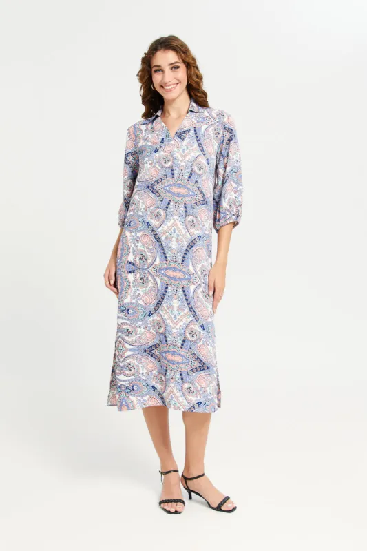 Women Assorted Long Sleeve Kaftan Printed Dress sold by Redtag
