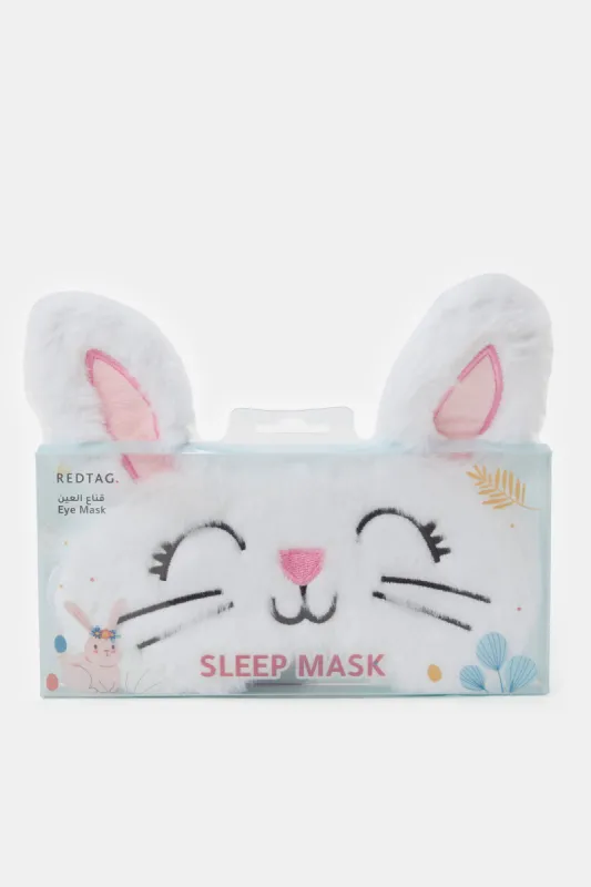 Women White Embellished Eye Mask sold by Redtag
