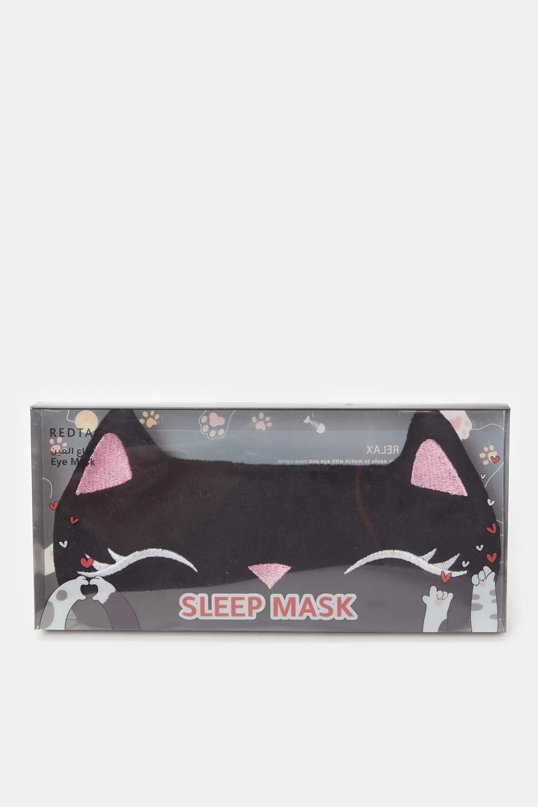 Women Black Embellished Eye Mask sold by Redtag