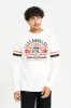 Men White Printed Long Sleeve T-shirt sold by Redtag