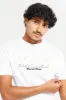 Men White Marcelo Short Sleeve Printed T-Shirt sold by Redtag