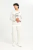 Men Beige Embossed Joggers sold by Redtag