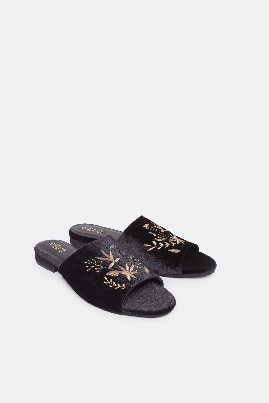 Women Black Embroidered Mule sold by Redtag product image thumbnail 2