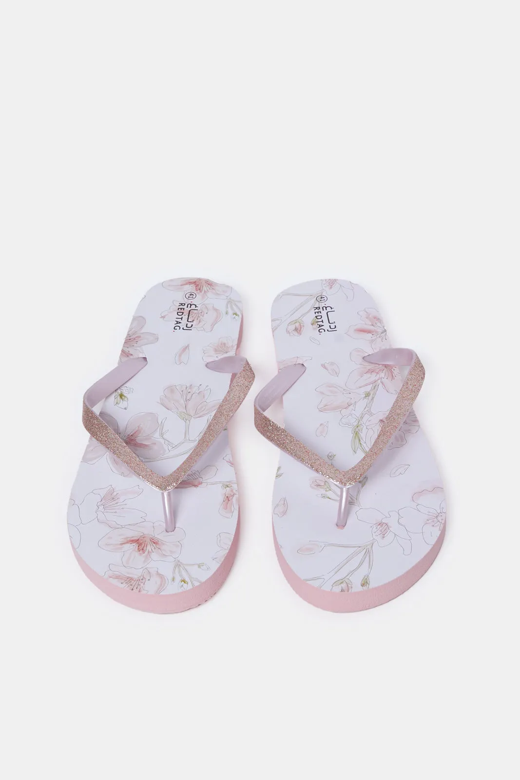 Women Pink Glitter Ever Top Flip Flop sold by Redtag product image thumbnail 2