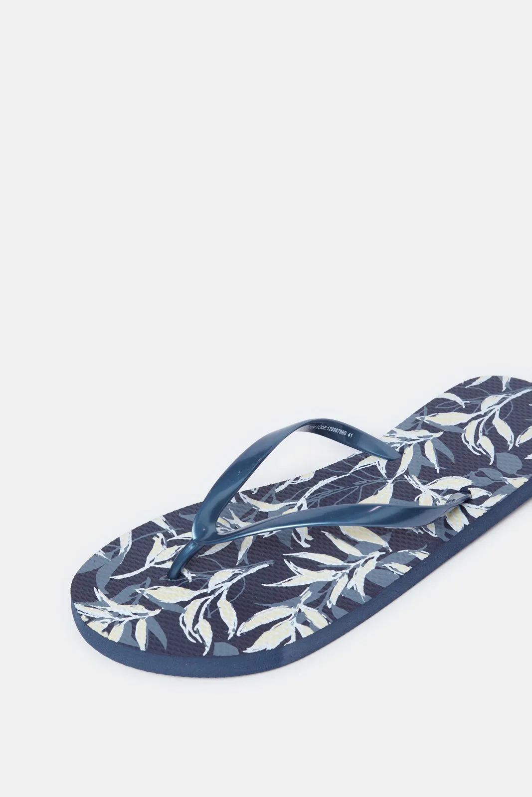 Women Navy Floral Print Flip Flop sold by Redtag product image thumbnail 3