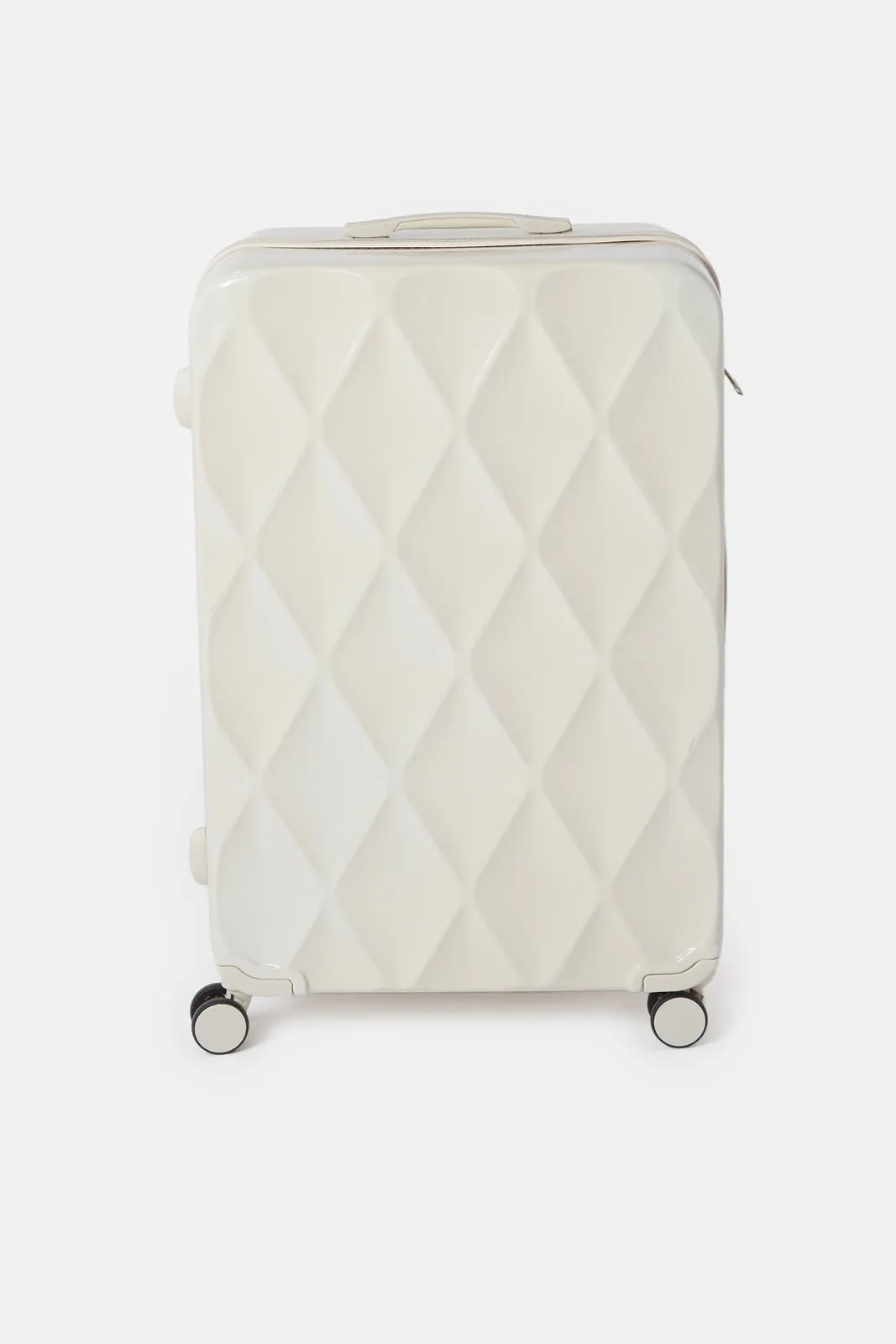 Cream Textured Trolley Luggage (28 Inch) sold by Redtag product image thumbnail 2