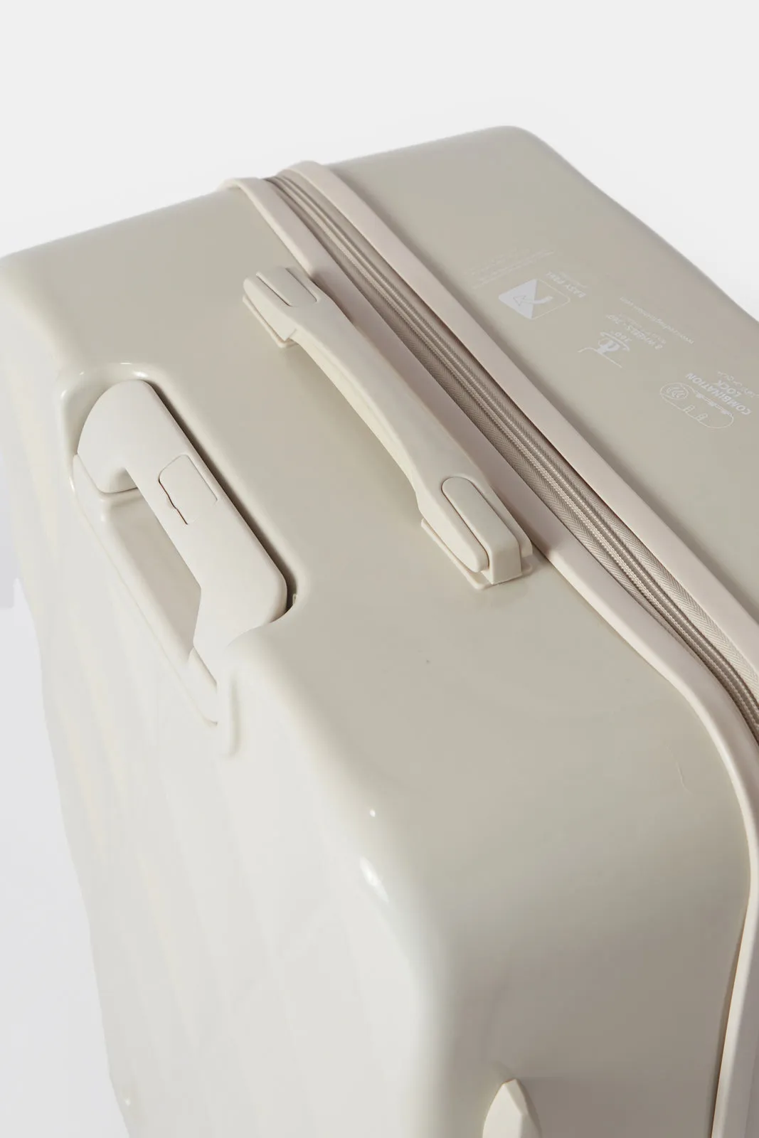 Cream Textured Trolley Luggage (28 Inch) sold by Redtag product image thumbnail 5