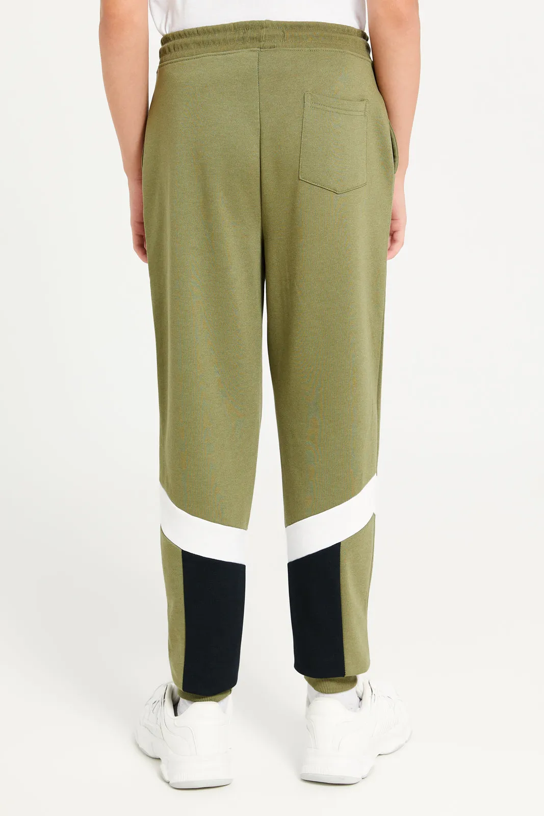 Senior Boys Olive Table Active Pants sold by Redtag product image thumbnail 3