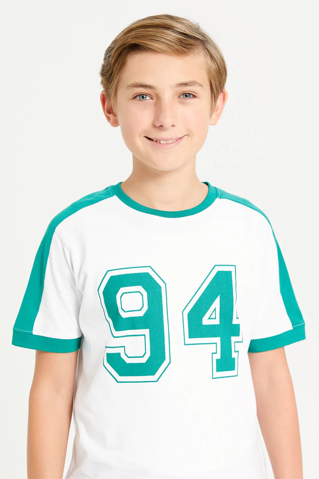 Senior Boys White KSA Printed T-Shirt sold by Redtag product image thumbnail 4