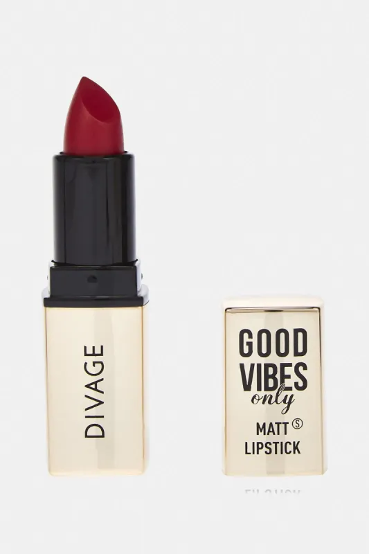 Divage Good Vibes Only Matt Lipstick - 06 Fashion Red sold by Redtag