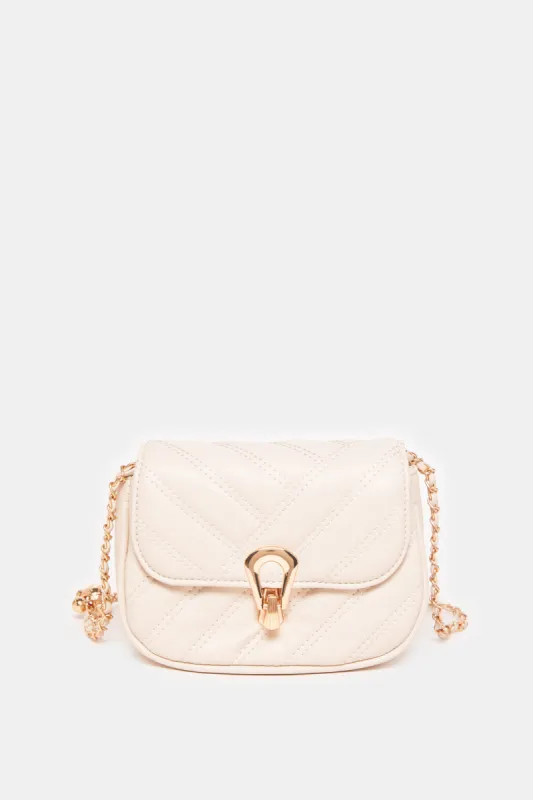 Women Beige Crossbody Bag sold by Redtag