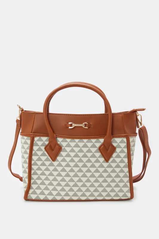 Women Multicolour Printed Day Bag sold by Redtag